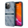 Чехол Guess 4G Stripe printed logo Hard для iPhone 14 Pro, синий