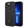 Кожаный чехол Mercedes Leather Urban Hard для iPhone 14 Pro, черный