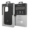 Кожаный чехол Mercedes Leather Urban Hard для iPhone 14 Pro, черный