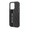 Чехол AMG Double layer Carbon pattern для iPhone 14 Pro Max, черный