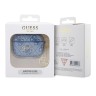 Чехол Guess PU leather 4G with metal logo and Charm для Airpods Pro, синий