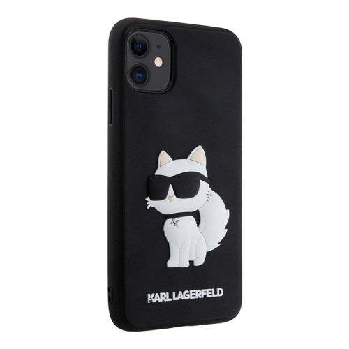Karl Lagerfeld 3D Rubber NFT Choupette Hard чехол для iPhone 11/XR, черный