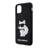 Чехол Lagerfeld 3D Rubber NFT Choupette Hard для iPhone 11/XR, черный