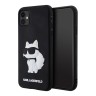 Чехол Lagerfeld 3D Rubber NFT Choupette Hard для iPhone 11/XR, черный