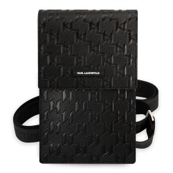 Lagerfeld для смартфонов сумка Wallet Phone Bag PU Saffiano Monogram Black