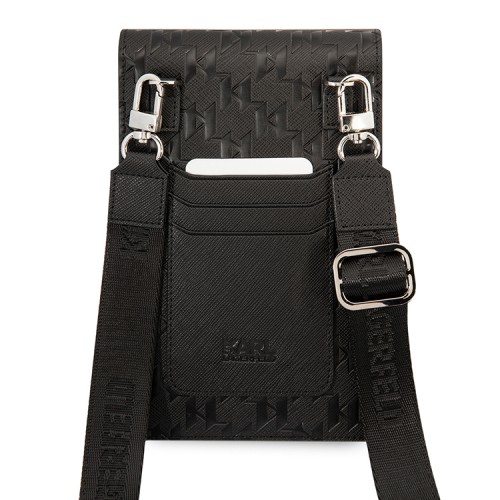 Karl Lagerfeld для смартфонов сумка Wallet Phone Bag PU Saffiano Monogram Black