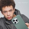 Elago для iPhone 15 Pro Max чехол Soft silicone (Liquid) Midnight Green