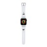 Karl Lagerfeld для Apple Watch 49-46-45-44 mm ремешок 3D Rubber NFT Karl & Choupette heads White
