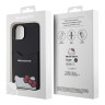 Hello Kitty для iPhone 15 чехол Cardslot PU Leather Hidden Kitty Hard Black