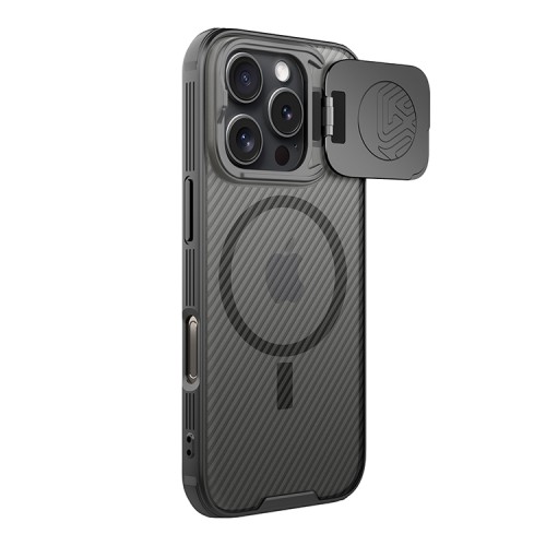 Nillkin для iPhone 16 Pro чехол CamShield ProP Magnetic Transparent black