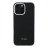 TUMI для iPhone 16 Pro Max чехол Genuine Full Wrap Smooth Leather Hard Full Black (MagSafe)
