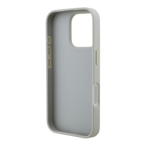 Karl Lagerfeld для iPhone 16 Pro Max чехол Cardslot PU Grained leather Leopard pocket Hard Grey