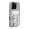 Karl Lagerfeld для iPhone 16 Pro Max чехол Cardslot PU Grained leather Leopard pocket Hard Grey