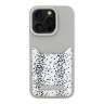 Karl Lagerfeld для iPhone 16 Pro Max чехол Cardslot PU Grained leather Leopard pocket Hard Grey