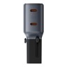 Energea СЗУ TravelGo adapter 45, 2USB-C PD45W 150 countries Gunmetal/Black
