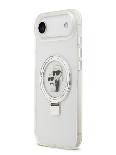 Karl Lagerfeld для iPhone Air чехол IML + Ring stand NFT Karl & Choupette прозрачный (MagSafe)