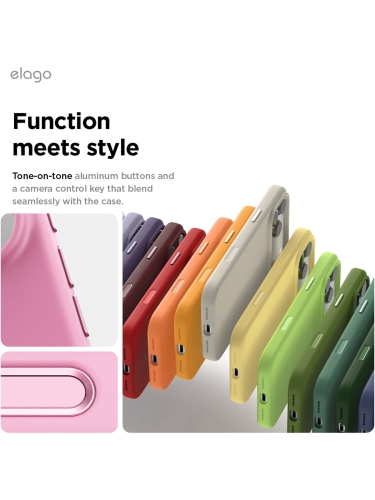 Elago для iPhone 17 Pro чехол Magnetic Silicone Hot Pink (MagSafe)