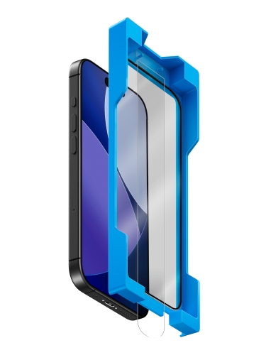 Uniq стекло для iPhone Air OPTIX EXOFit Vivid Anti-Dust Filter Black (+PRO applicator)