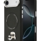 Karl Lagerfeld для iPhone Air чехол PU NFT Karl & Choup heads Metal pin & Cam Hard Black (MagSafe)