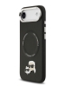 Karl Lagerfeld для iPhone Air чехол PU NFT Karl & Choup heads Metal pin & Cam Hard Black (MagSafe)