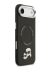 Karl Lagerfeld для iPhone Air чехол PU NFT Karl & Choup heads Metal pin & Cam Hard Black (MagSafe)
