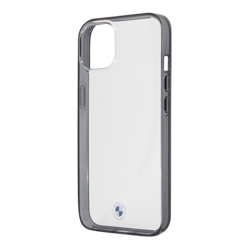 Чехол BMW Signature Hard Transparent Black edges для iPhone 13, черная рамка