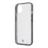 Чехол BMW Signature Hard Transparent Black edges для iPhone 13, черная рамка