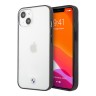 Чехол BMW Signature Hard Transparent Black edges для iPhone 13, черная рамка