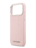 Karl Lagerfeld для iPhone 17 Pro Max чехол PU Full Wrapped Repeated logo Metal Cam Hard Pink (MagSafe)