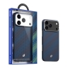 BlueO чехол для iPhone 17 Pro Max, Tactile Woven Air Aramid fiber (Kevlar) Galaxy Blue (MagSafe)