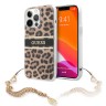 Чехол Guess Leopard Hard +Gold charm для iPhone 13 Pro Max