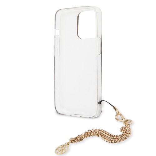 Чехол Guess Leopard Hard +Gold charm для iPhone 13 Pro Max
