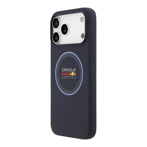 Red Bull для iPhone 17 Pro Max чехол Liquid Silicone with Ring Hard Navy/Blue (MagSafe)