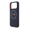 Red Bull для iPhone 17 Pro Max чехол Liquid Silicone with Ring Hard Navy/Blue (MagSafe)
