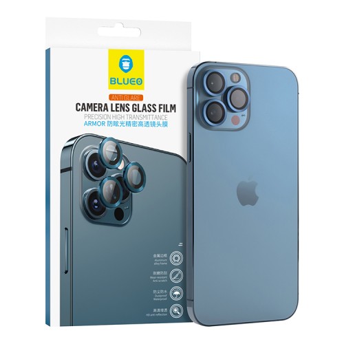 Защитное стекло BLUEO Camera Armor Lens для камеры iPhone 13 Pro | 13 Pro Max, Blue (3 шт)