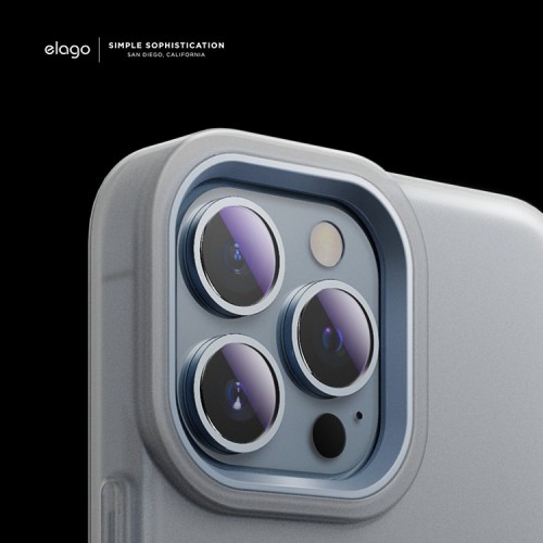 Чехол Elago GLIDE для iPhone 13 Pro Max, прозрачный/голубой