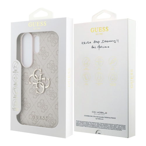 Guess для Galaxy S26 Ultra чехол PU 4G Big metal logo Hard Pink