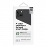 Силиконовый чехол Uniq LINO для iPhone 14, серый (Magsafe)