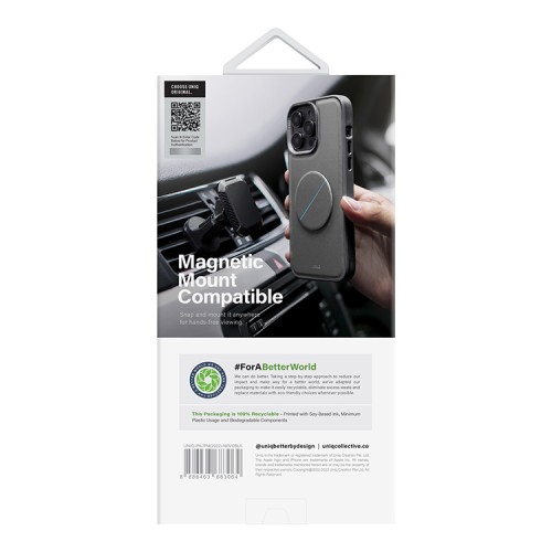 Чехол подставка Uniq NOVO with magnetic grip для iPhone 14 Pro Max, синий