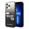 Чехол Lagerfeld Karl & Choupette Hard Gradient для iPhone 13 Pro Max, черная рамка