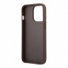 Чехол Guess 4G Stripe printed logo Hard для iPhone 14 Pro, коричневый