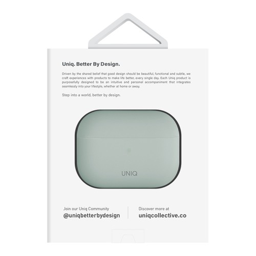 Чехол Uniq LINO Liquid silicone для AirPods Pro 2, зеленый
