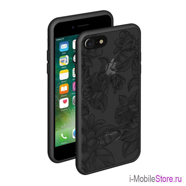 Чехол Deppa Neo Art Spring Жасмин для iPhone 7/8/SE 2020, черный
