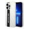 Чехол AMG Double layer Carbon pattern для iPhone 14 Pro Max, белый