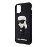 Чехол Lagerfeld 3D Rubber NFT Karl Ikonik Hard для iPhone 11/XR, черный