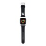 Karl Lagerfeld для Apple Watch 49-46-45-44 mm ремешок 3D Rubber NFT Karl head Black