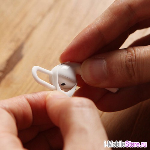 Крепление на ухо Elago Earpad для AirPods 1/2, белый (2 пары)