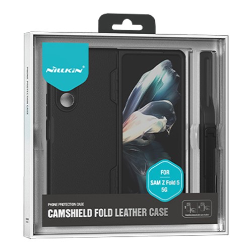Nillkin для Samsung Galaxy Z Fold 5 5G чехол CamShield Fold PU Leather (Pen holder) Black
