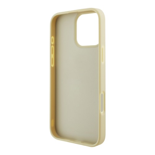 Guess для iPhone 16 Pro Max чехол Fixed Glitters 4G Big metal logo Gold