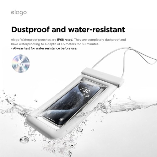 Elago для смартфонов чехол водонепроницаемый Waterproof Phone Pouch White